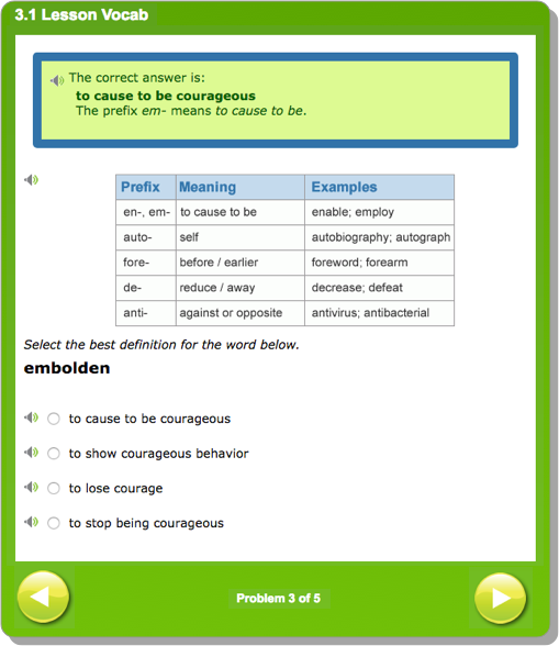 Whiteboard lesson screen